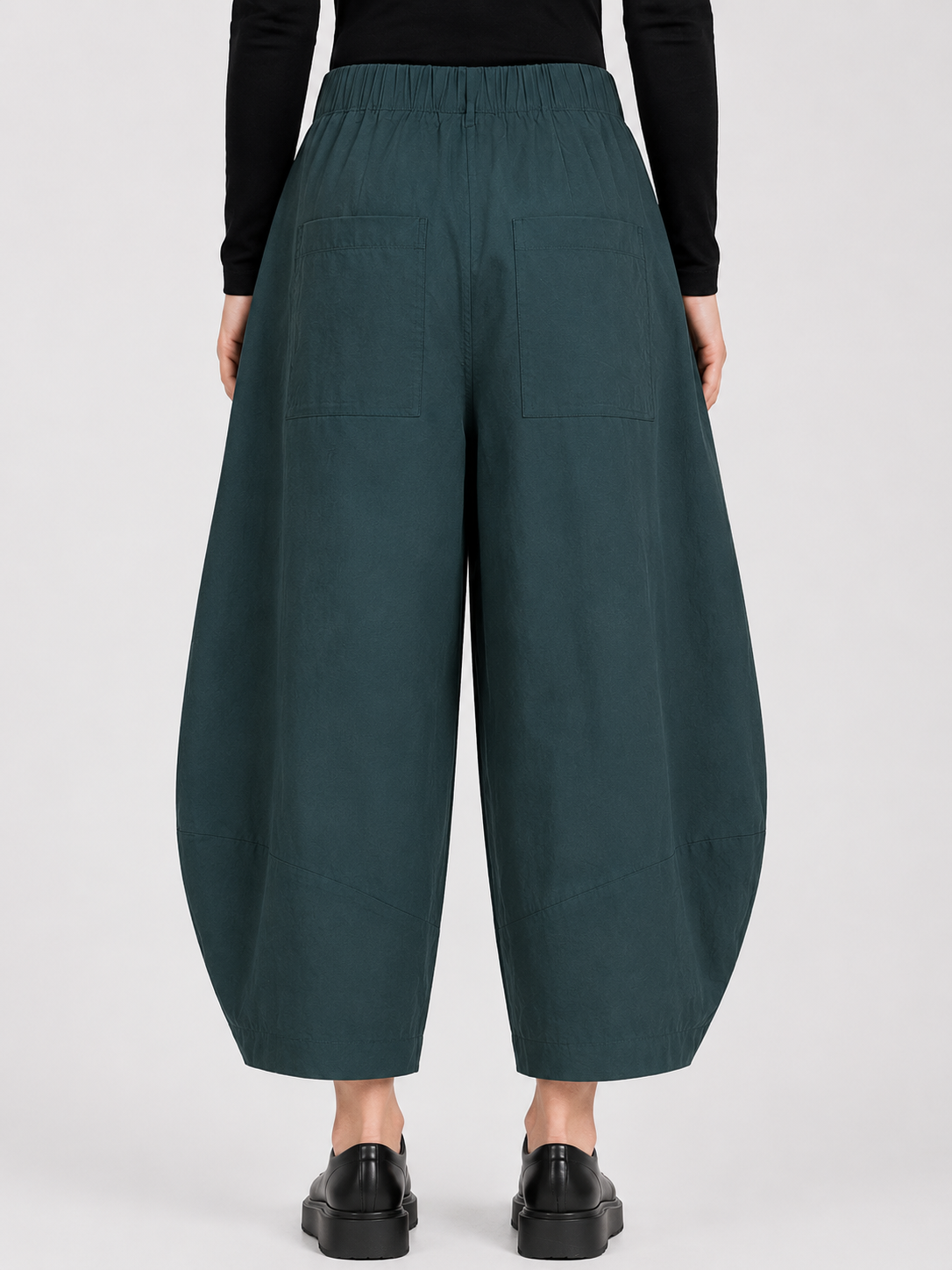 3440129 Barrel Leg Pants Green