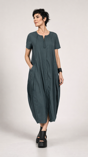 3220910 Short Sleeved Dress Green