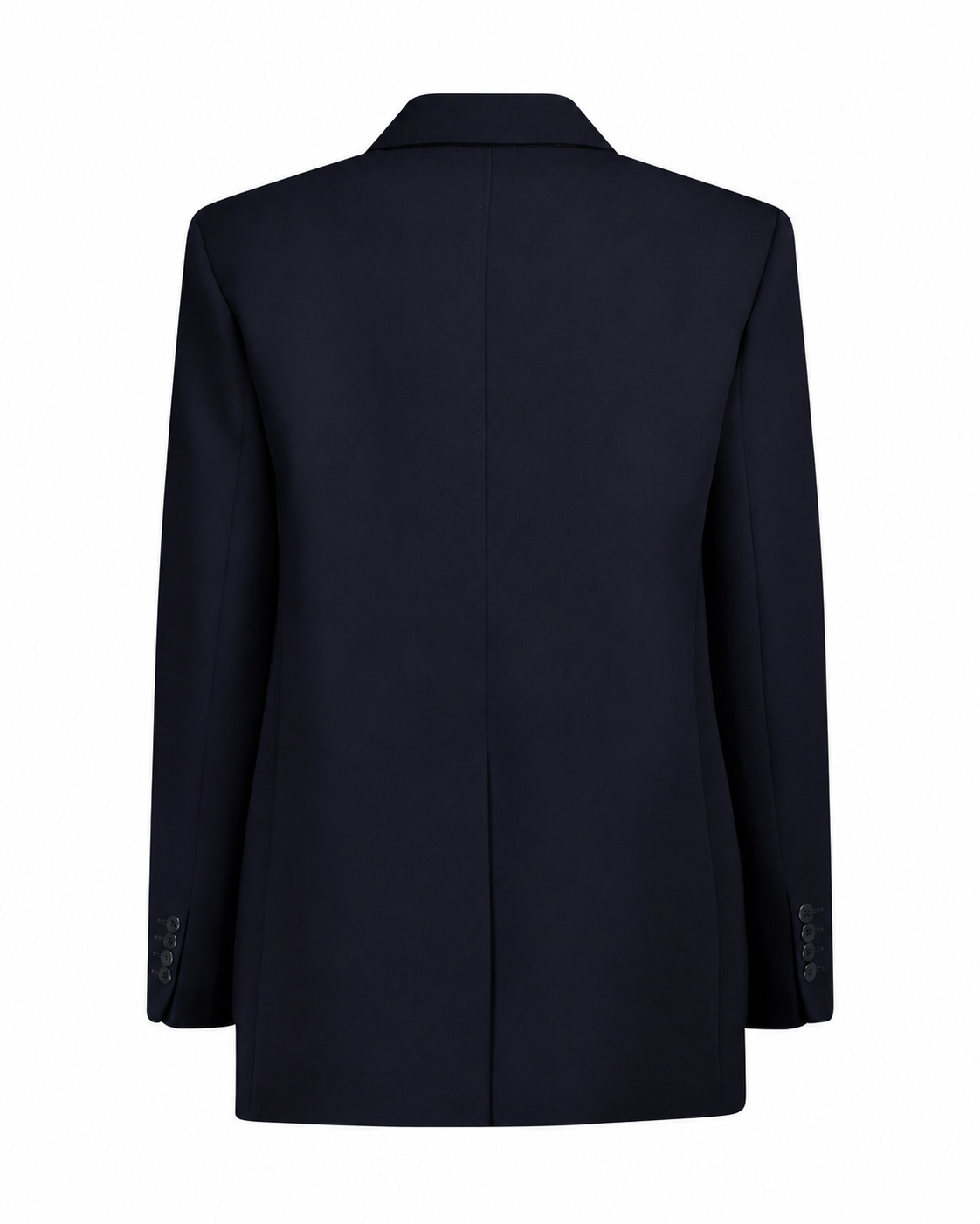 Furetto Navy Single-breasted Cady Blazer