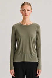 Long Sleeved Modal T-Shirt