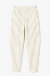Pinstripe signature pant sand