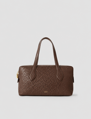 Loaf Pebble Leather Bag Chocolate
