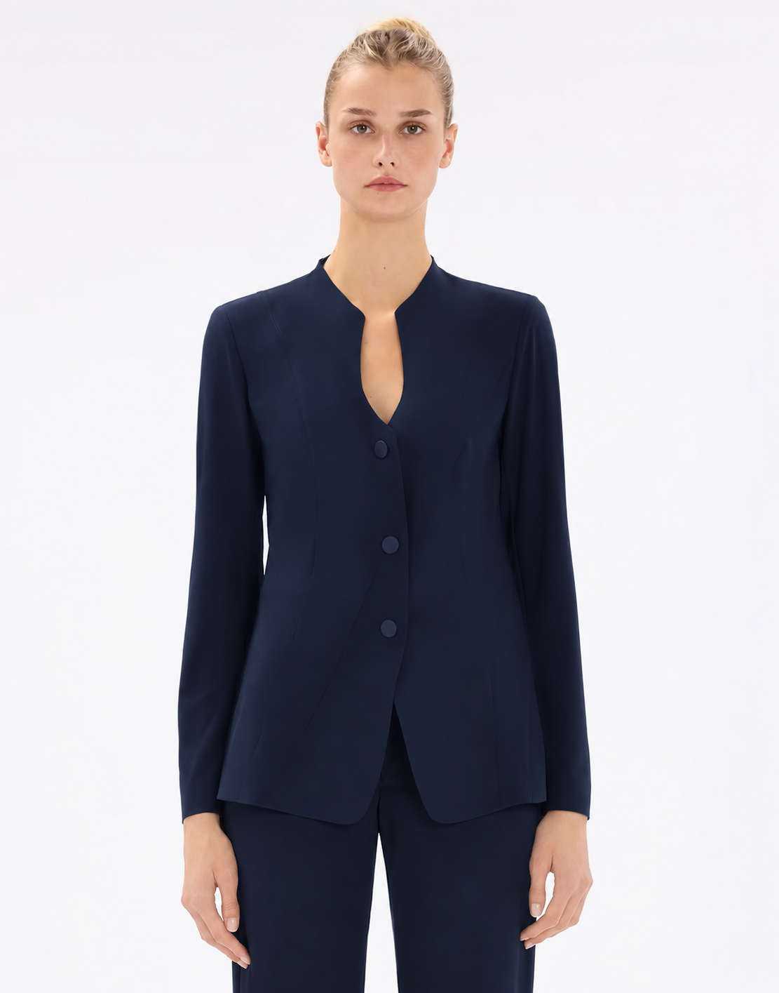 SNIPER Single-Breasted Jacket Navy