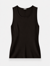 Rana Sleeveless Silk Blend Knit Brown