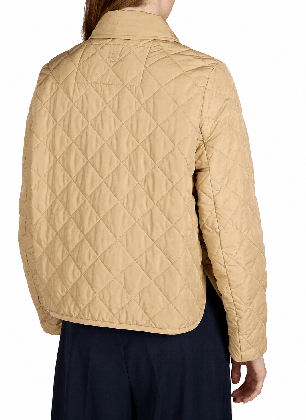 Gelo Beige Quilted Short Jacket