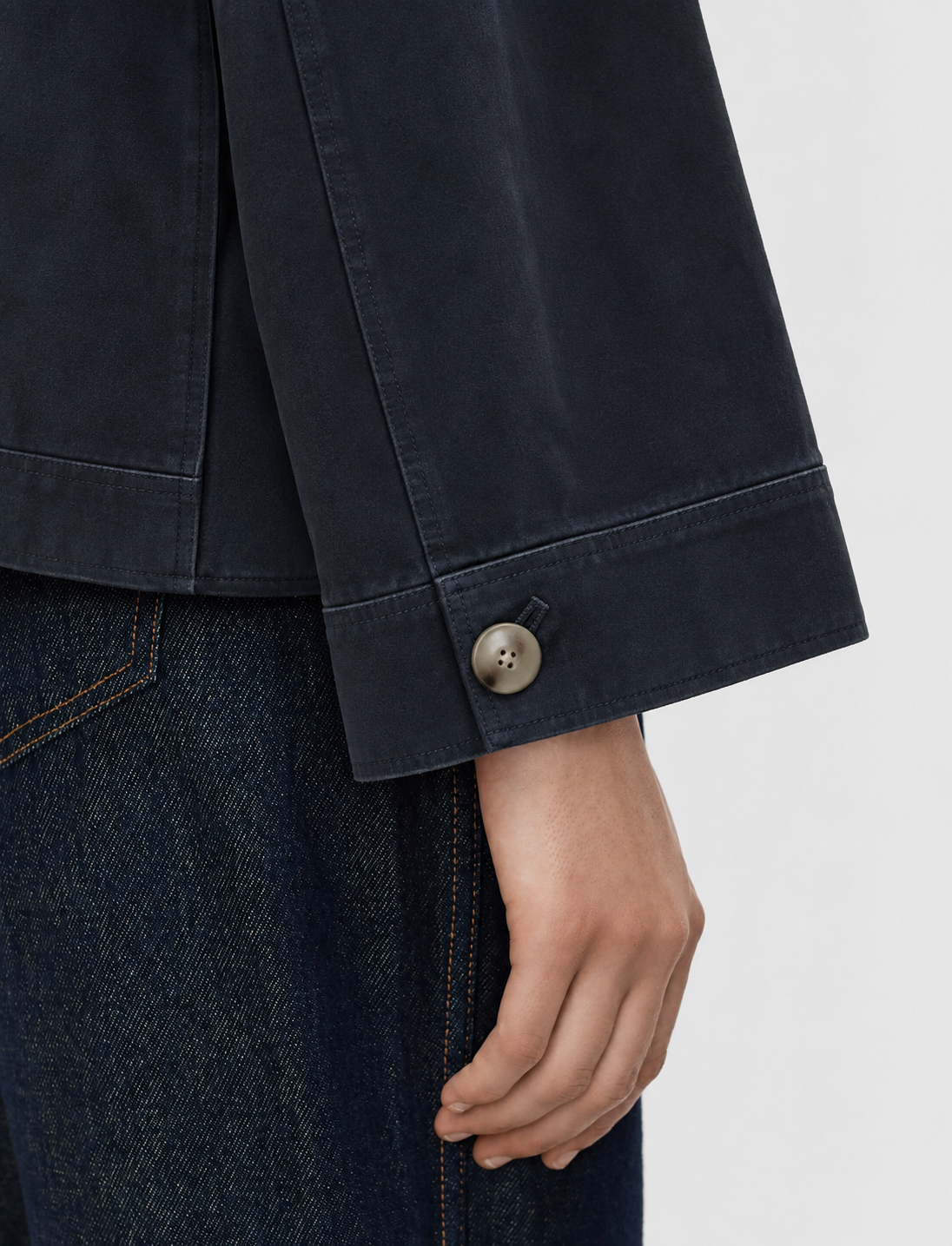 Aitna Cotton Jacket Dark Navy