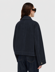 Aitna Cotton Jacket Dark Navy
