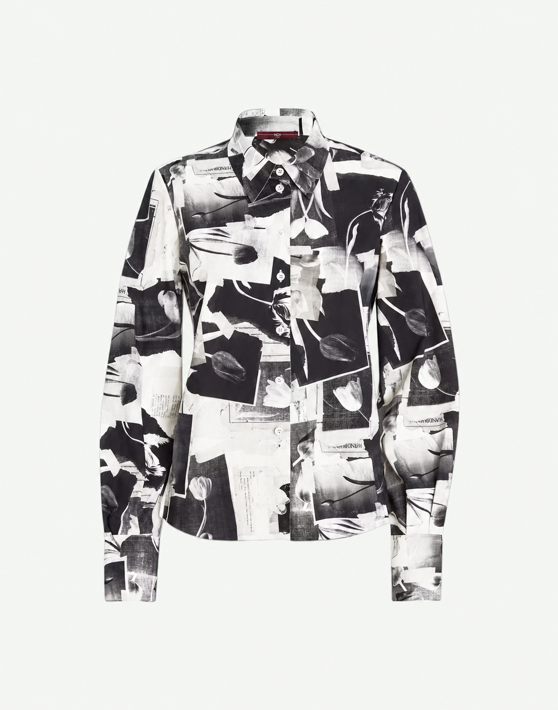 Hadron Shirt in Black and White Print