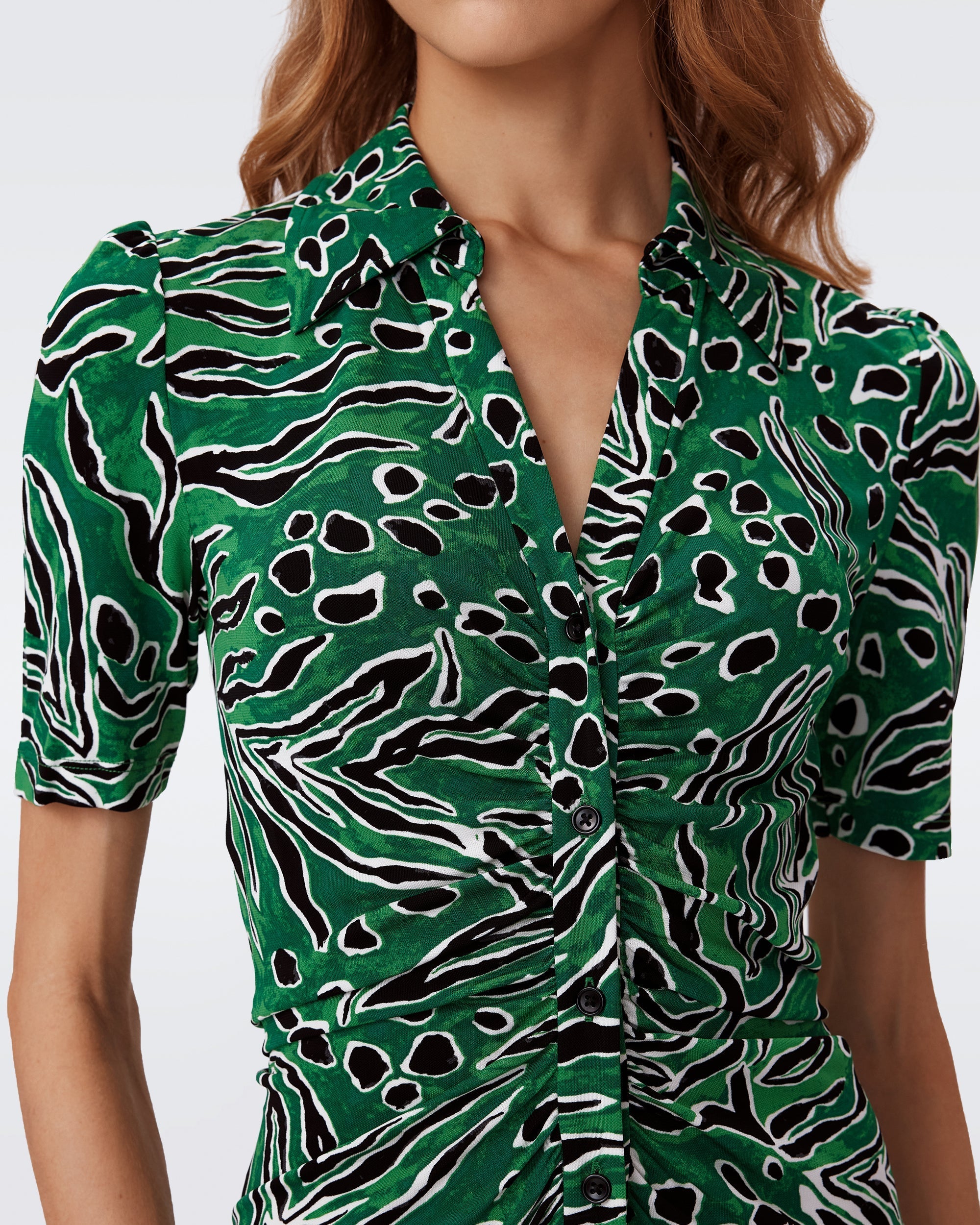 Zoey Green Print Dress