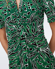 Zoey Green Print Dress