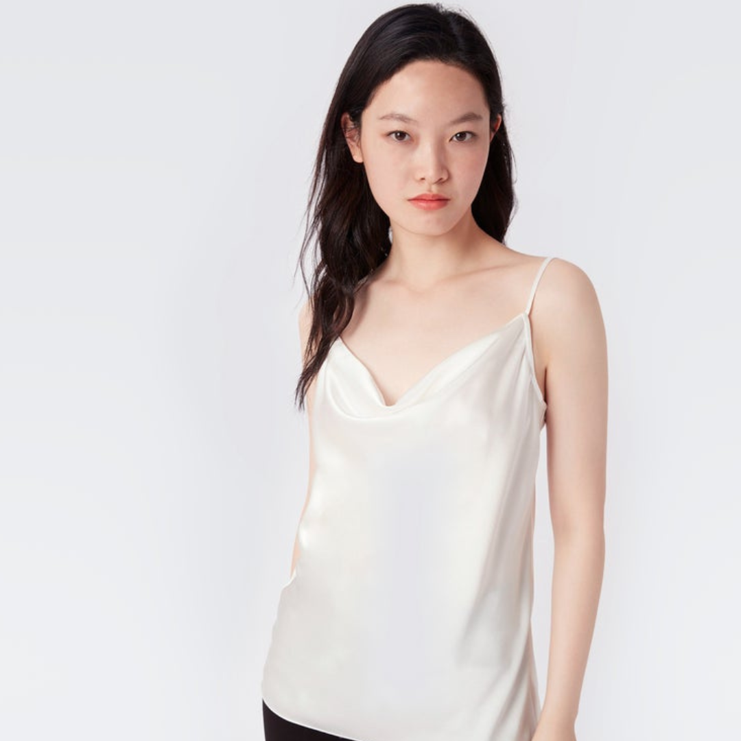 Ivory top satin camisole
