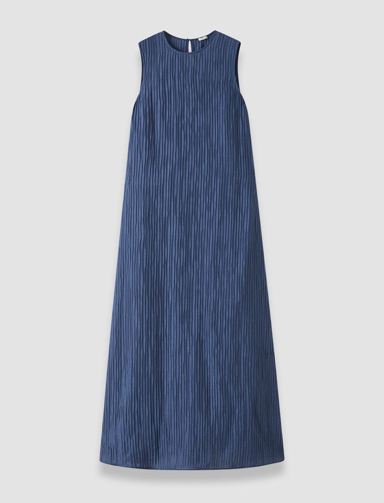 JOSEPH Dion Fluid Crinkle Dress Mineral Blue