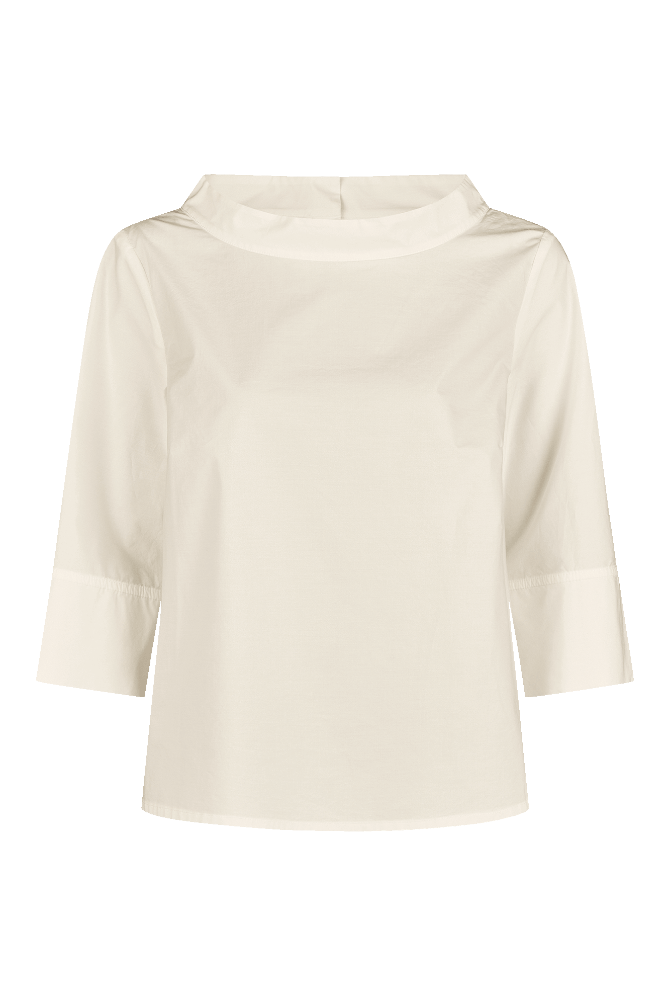 DOTTI White Top with Standup Collar & buttoned back