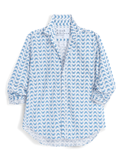 Eileen Relaxed B/U Shirt Blue Crab