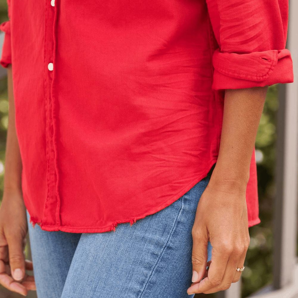 Eileen Relaxed B/U Shirt Cherry