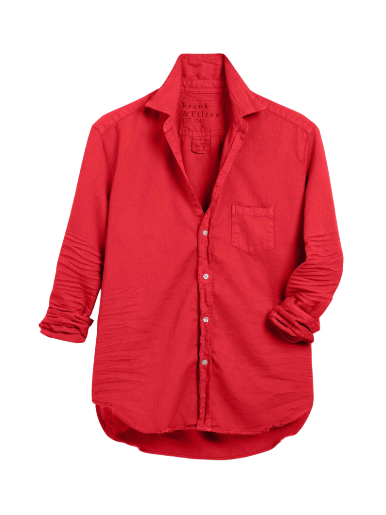 Frank & Eileen Eileen Relaxed Button-Up Shirt Cherry