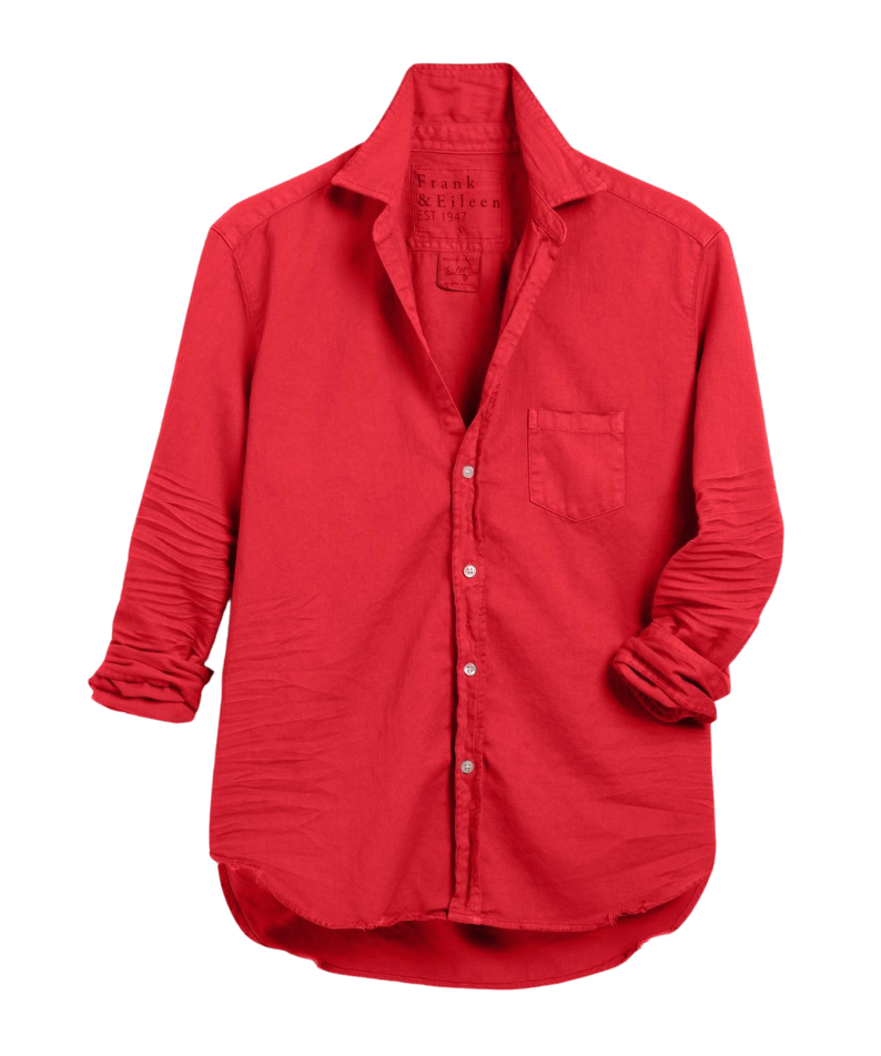 Frank & Eileen Eileen Relaxed Button-Up Shirt Cherry