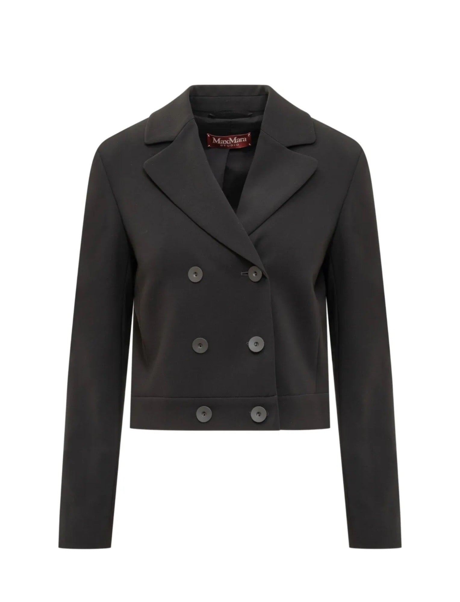 Acciaio Cady Cropped Jacket Black