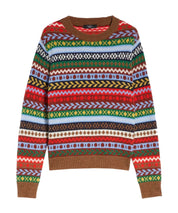 Weekend Max Mara Edicola Relaxed-Fit Knitted Sweater Intarsia-Pattern