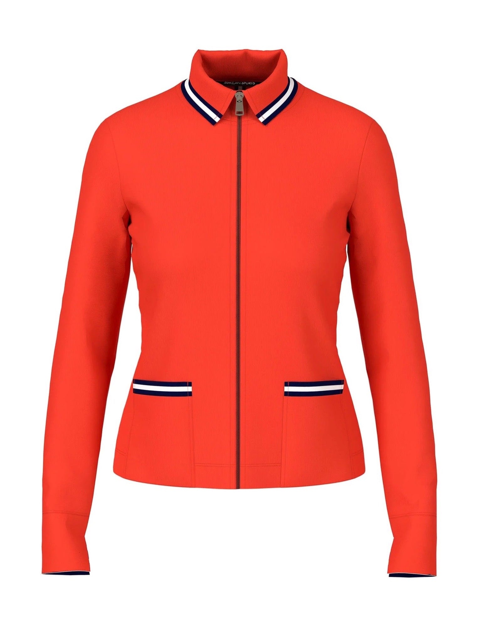 Orange Jacket With Zip