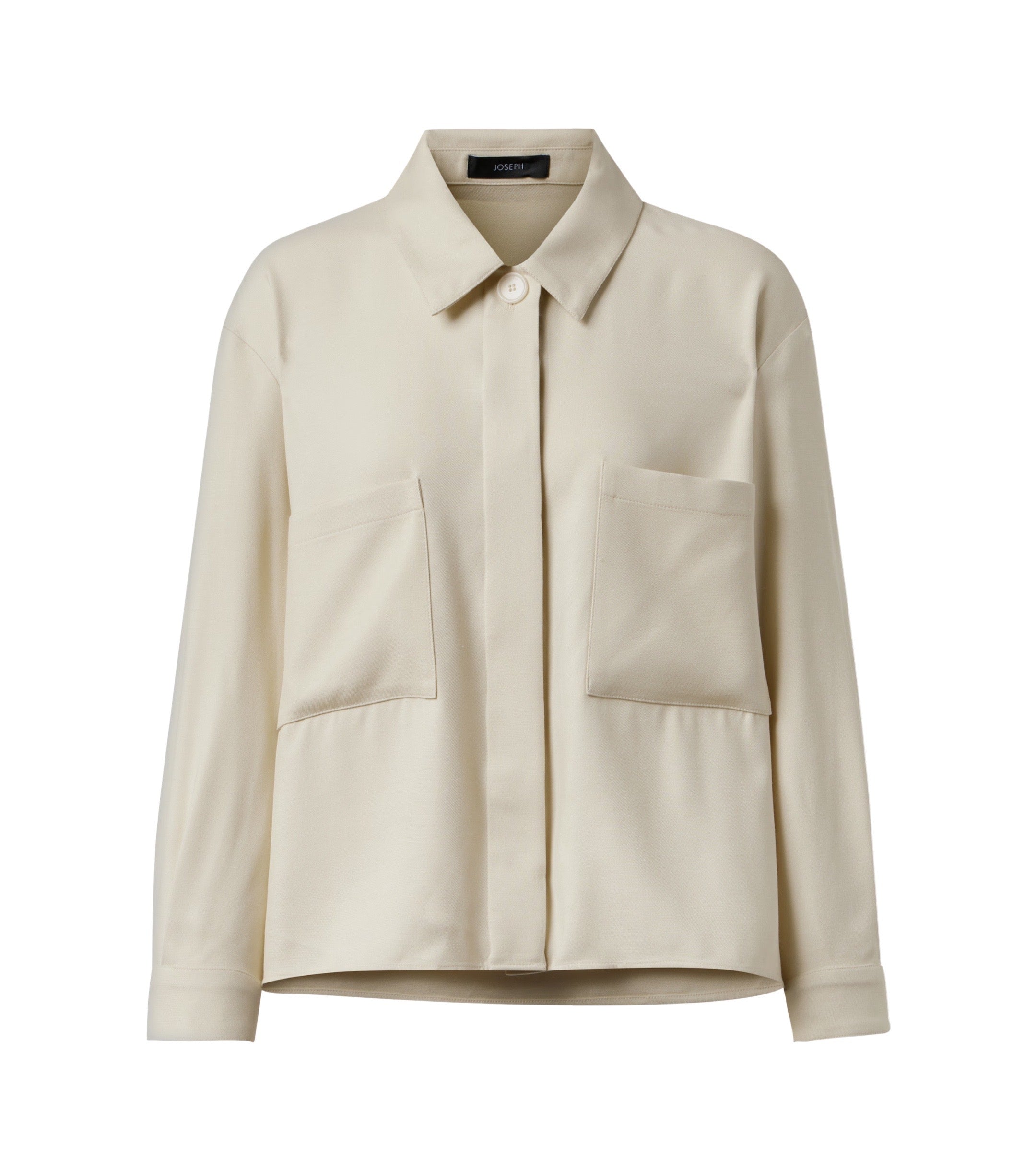 Satie Viscose Twill Shirt Jacket Affogato