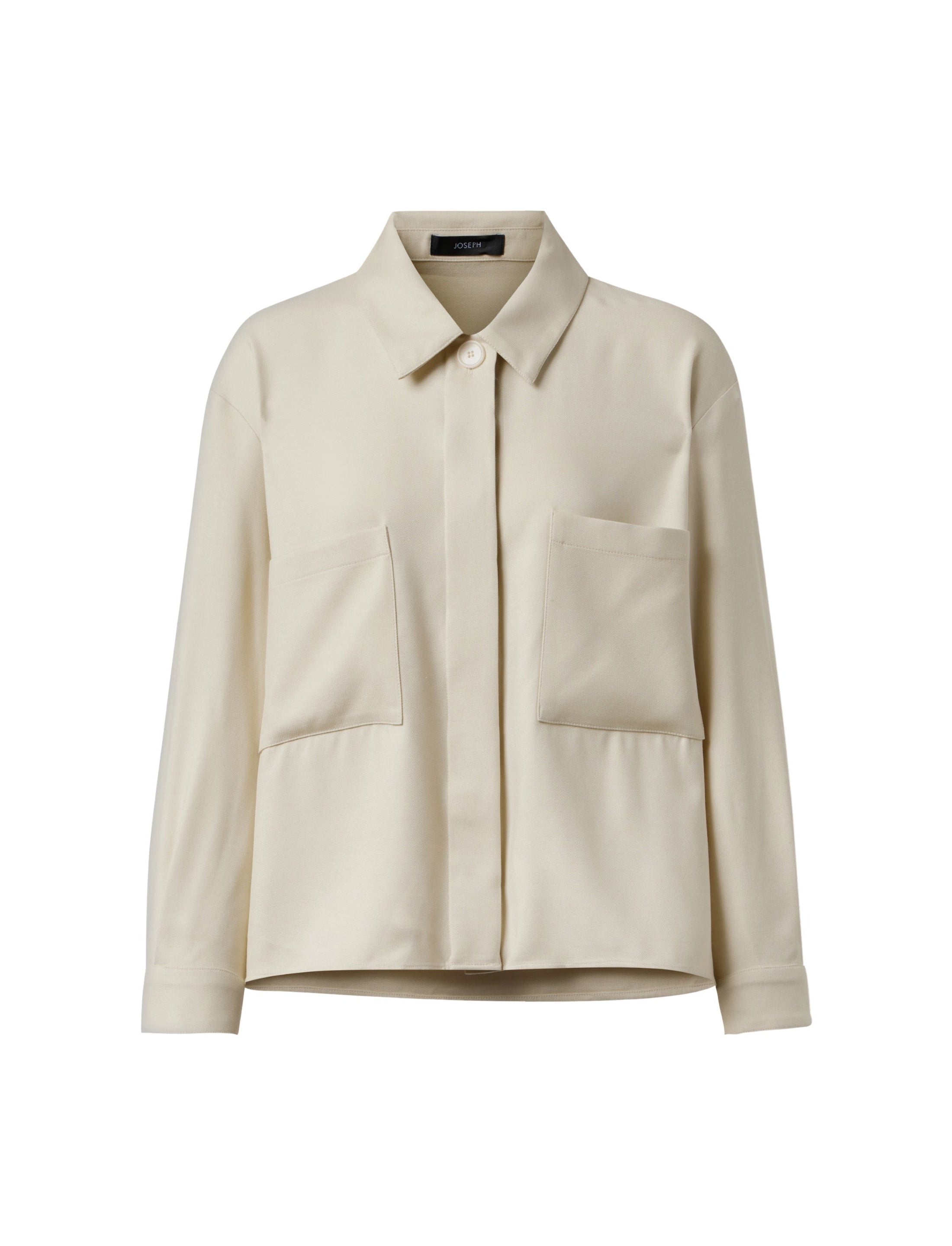 Satie Viscose Twill Shirt Jacket Affogato