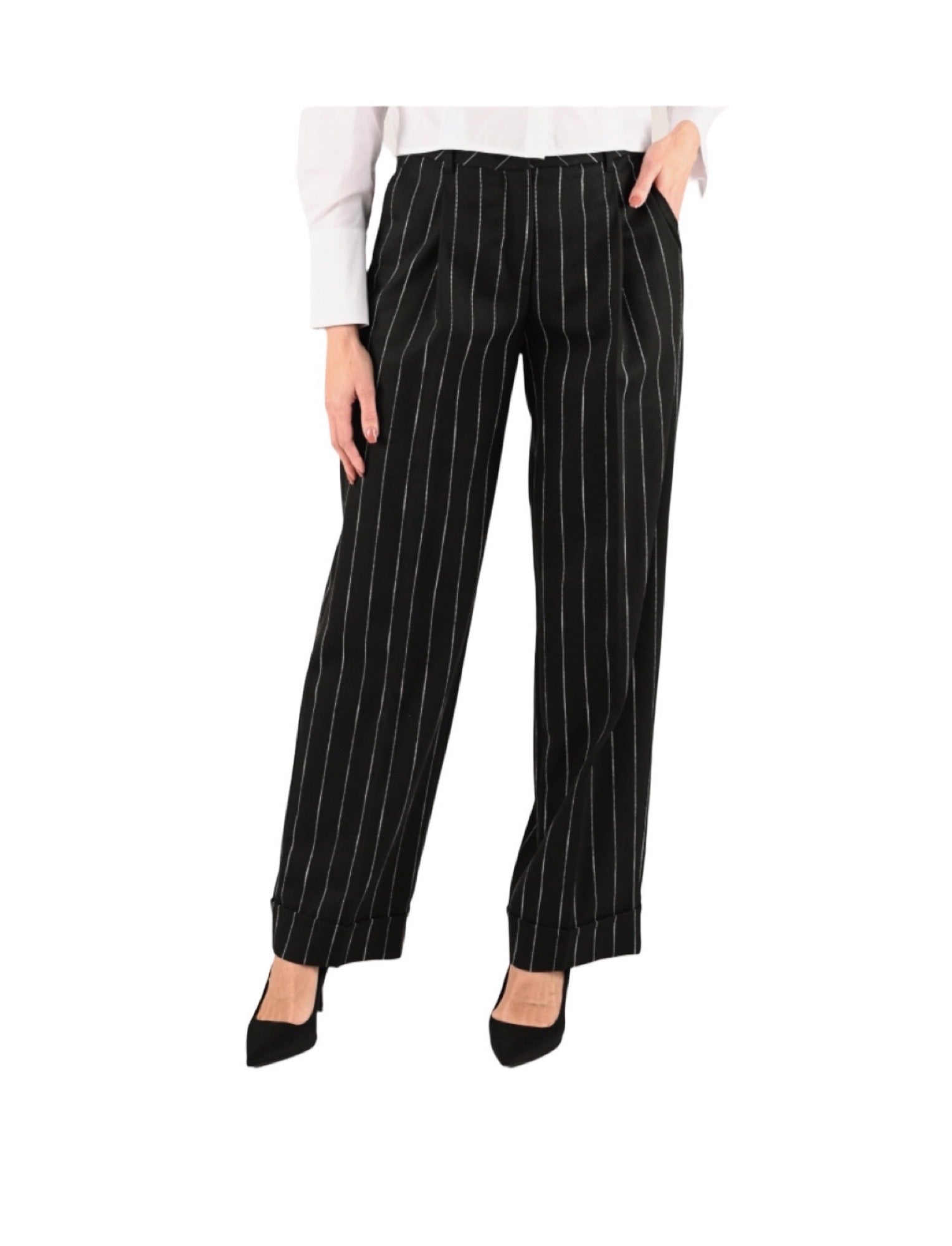 Blk/White Stripe Pants