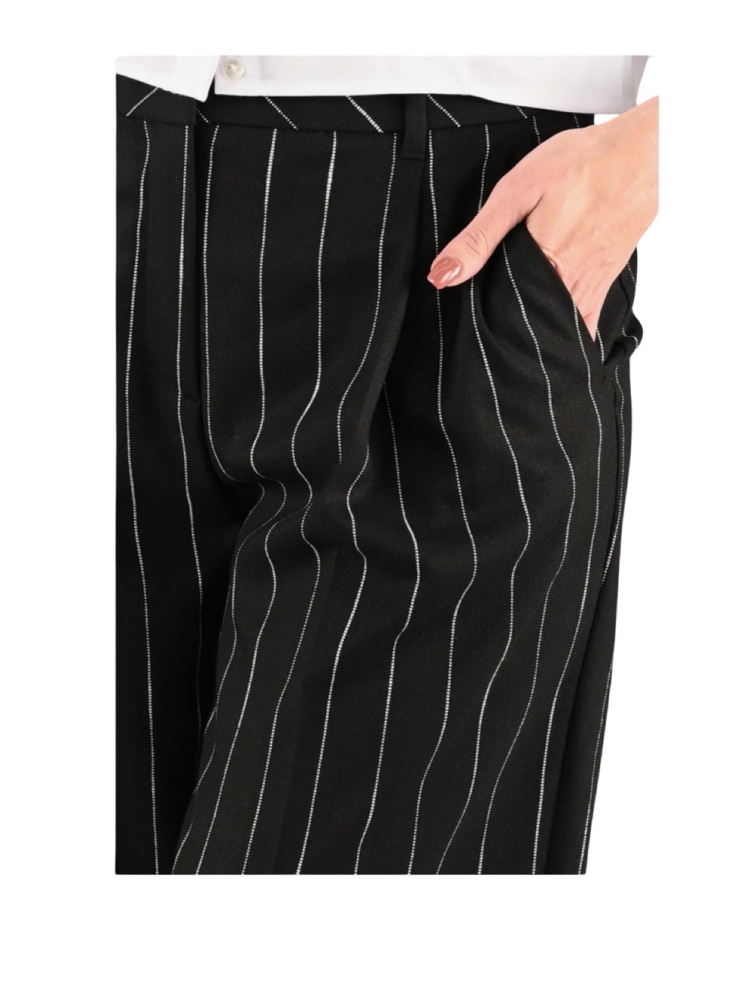 Blk/White Stripe Pants