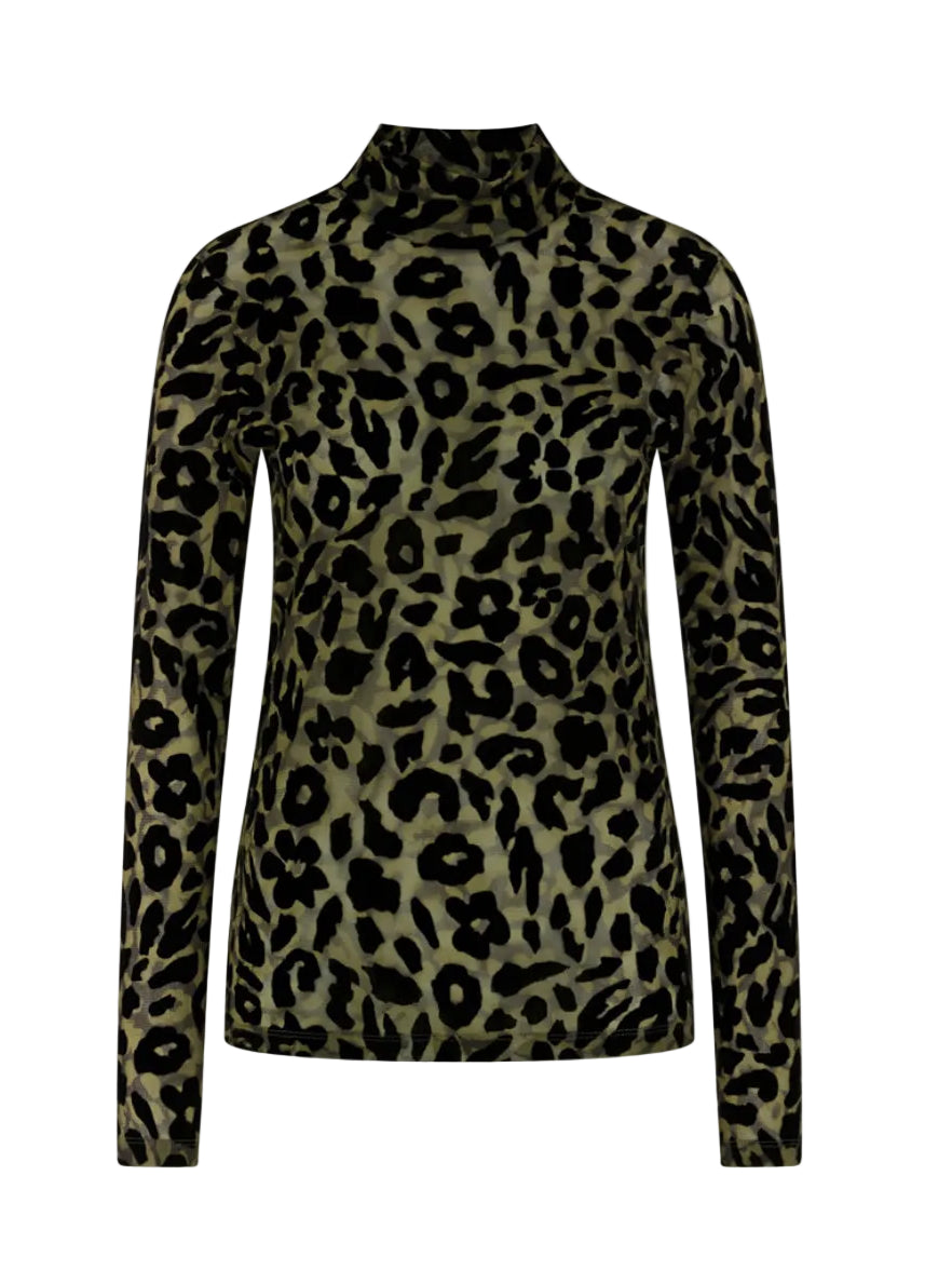Long-Sleeve Top Animal Print