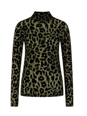 Long-Sleeve Top Animal Print