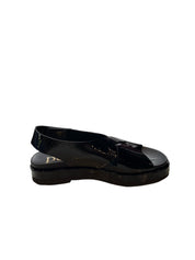 Jaile Black Patent Leather Sandals