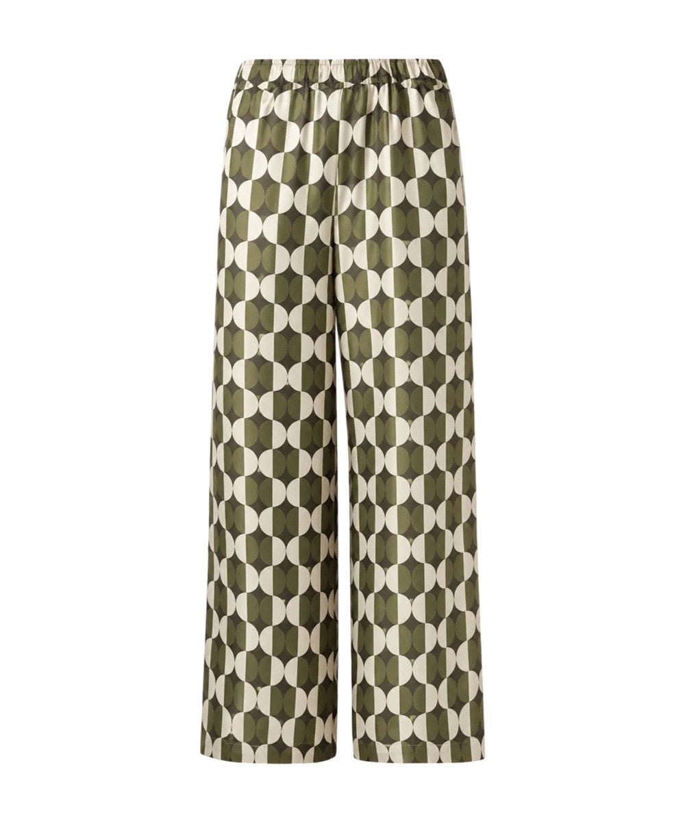 Weekend Max Mara Fibbia Print Silk Pants