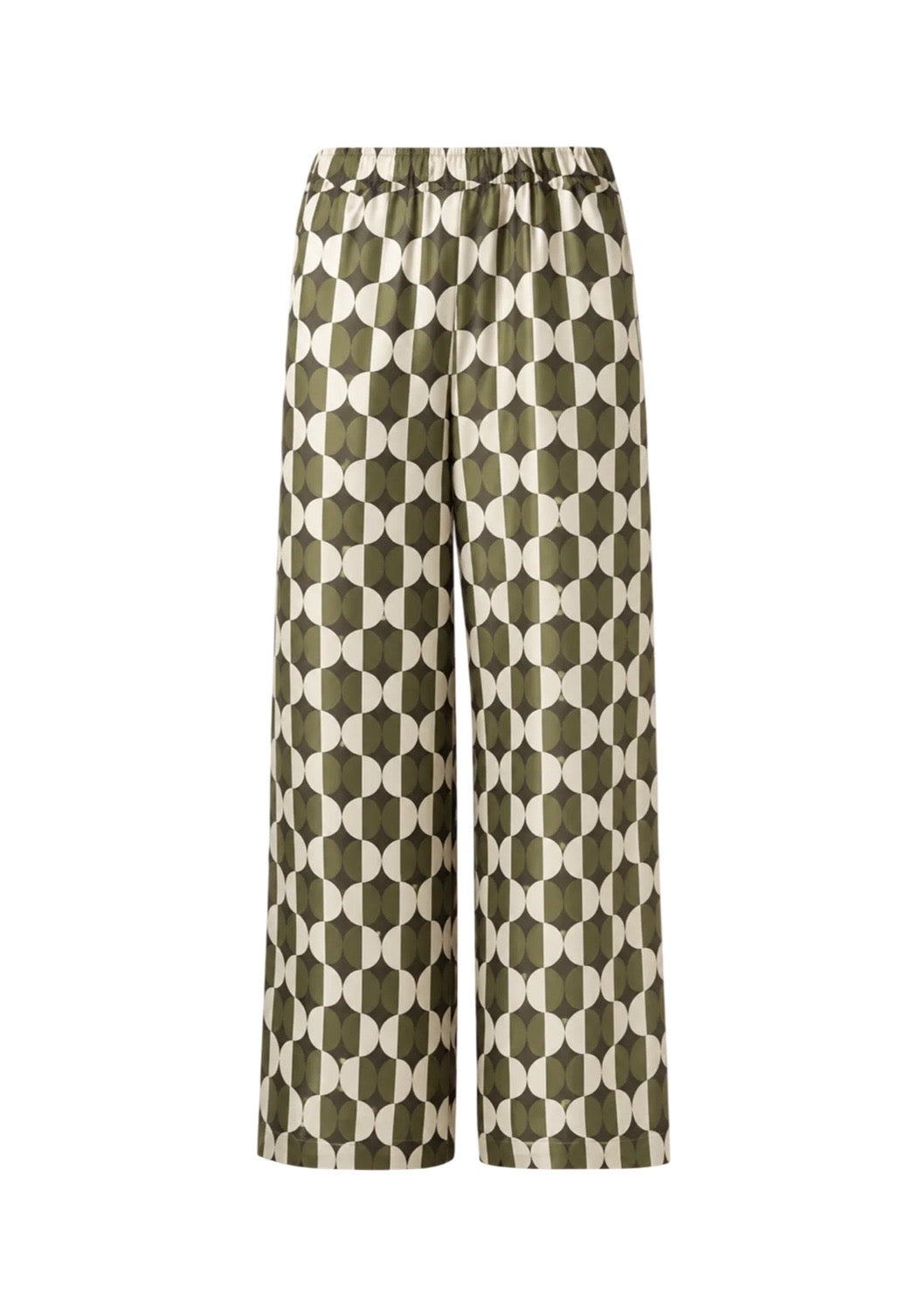 Fibbia Print Silk Pants
