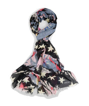 Marc Cain Printed Cotton and Silk Scarf