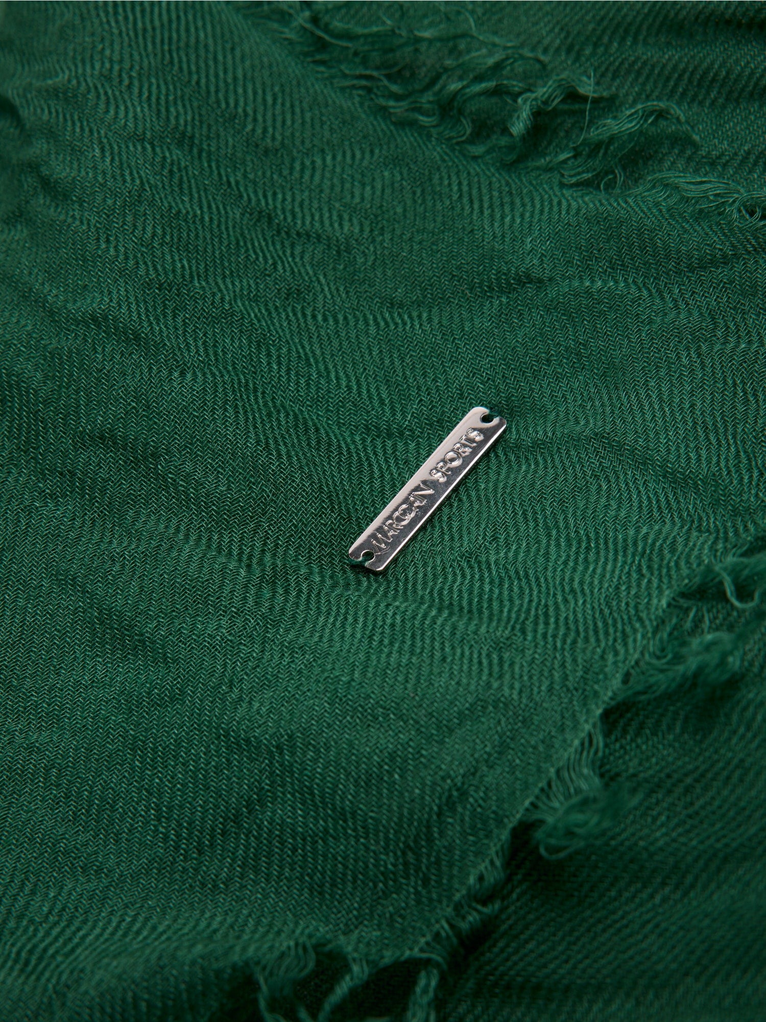 Scarf with crinkle effect Green