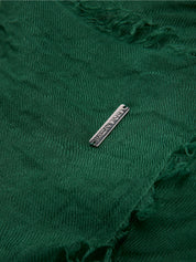 Scarf with crinkle effect Green