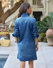 Southern Longsleeve Playsuit dress Denim