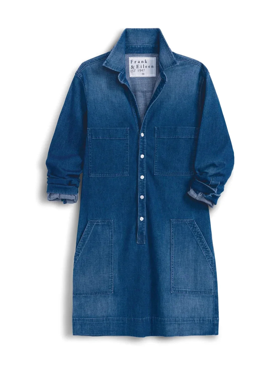 Southern Long-Sleeve Playsuit Dress Denim