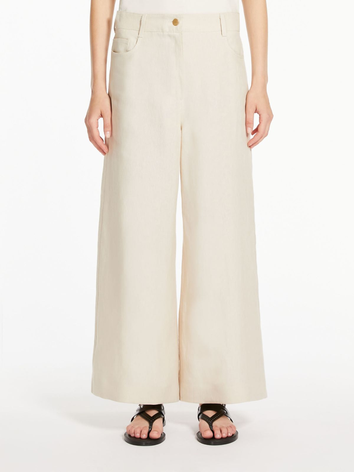 Lapo Beige Pants Linen