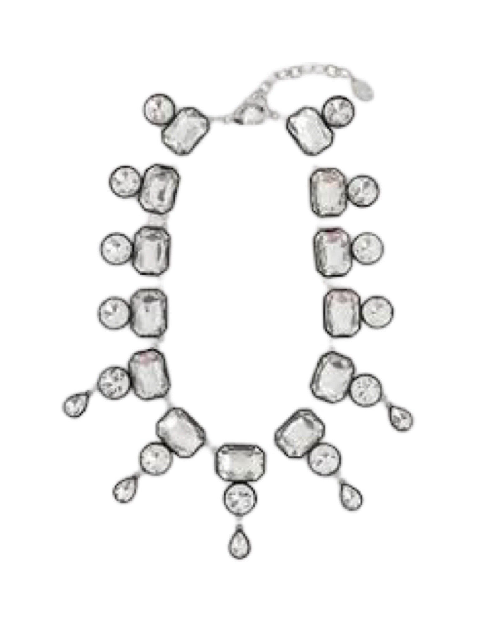 Yanina crystal-embellished metal necklace