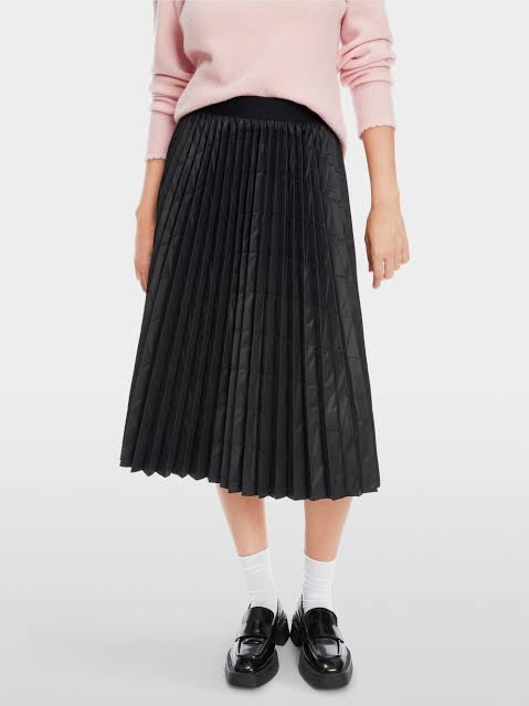 Black Pleated Skirt
