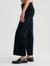 Saige Wide Leg Crop - Sulfur Smooth Slate