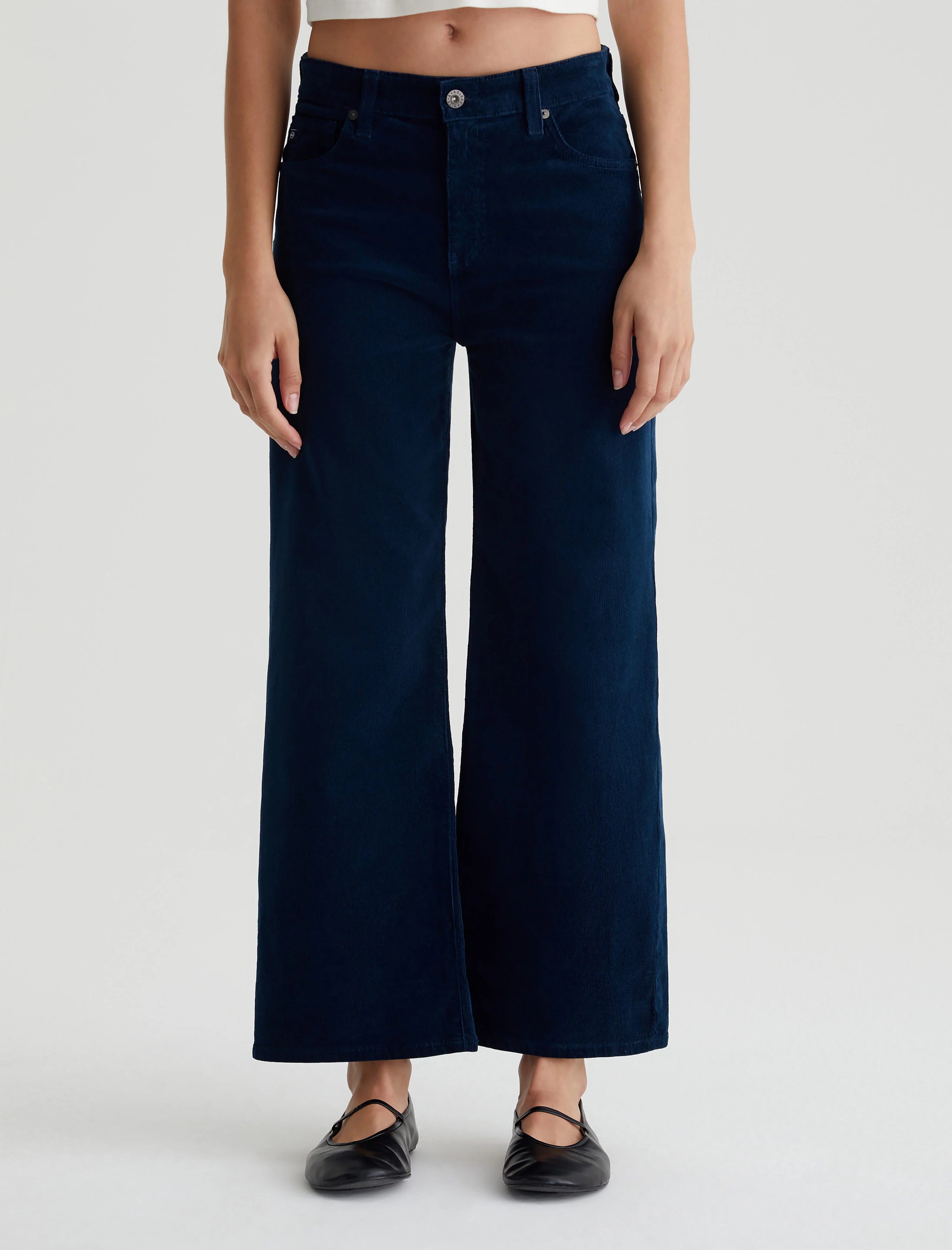 Saige wide leg crop - atlantic night