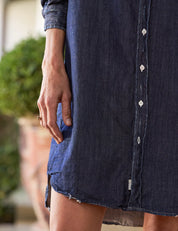 Mary Classic Shirtdress DISTRESSED RINSE DENIM