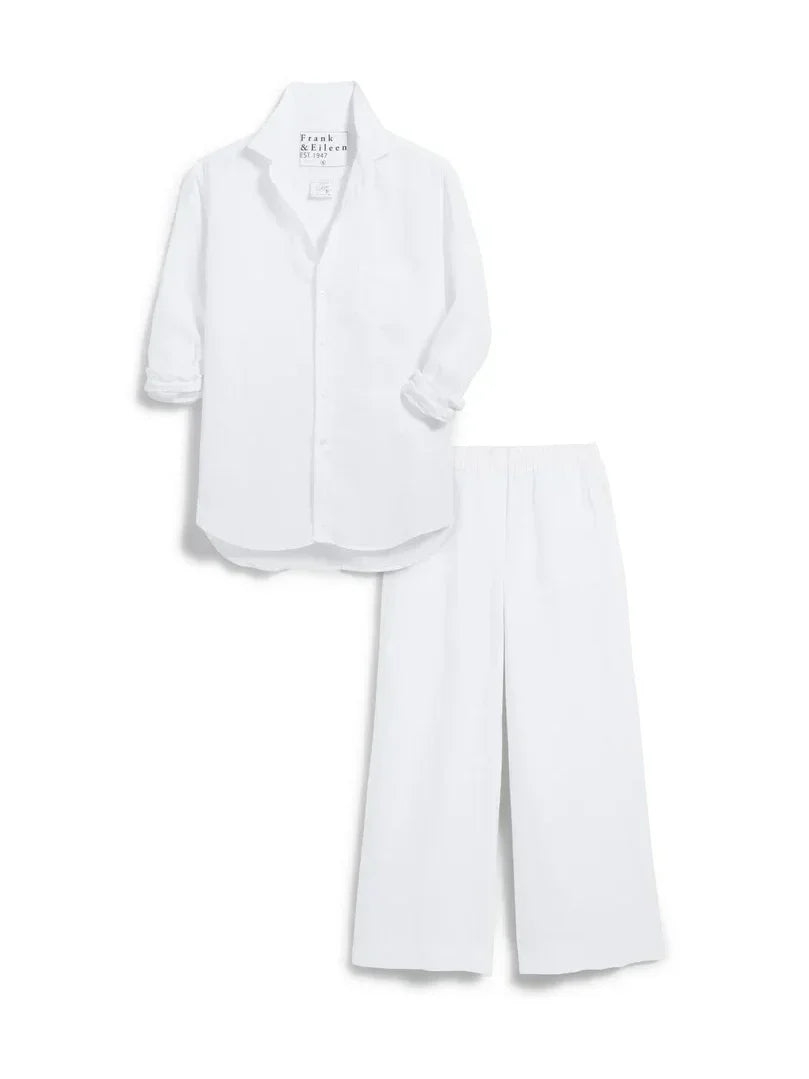 Frank & Eileen Linenset Tuscany Getaway Set - Eileen Button-Up & Maisie Wide-Leg Pant