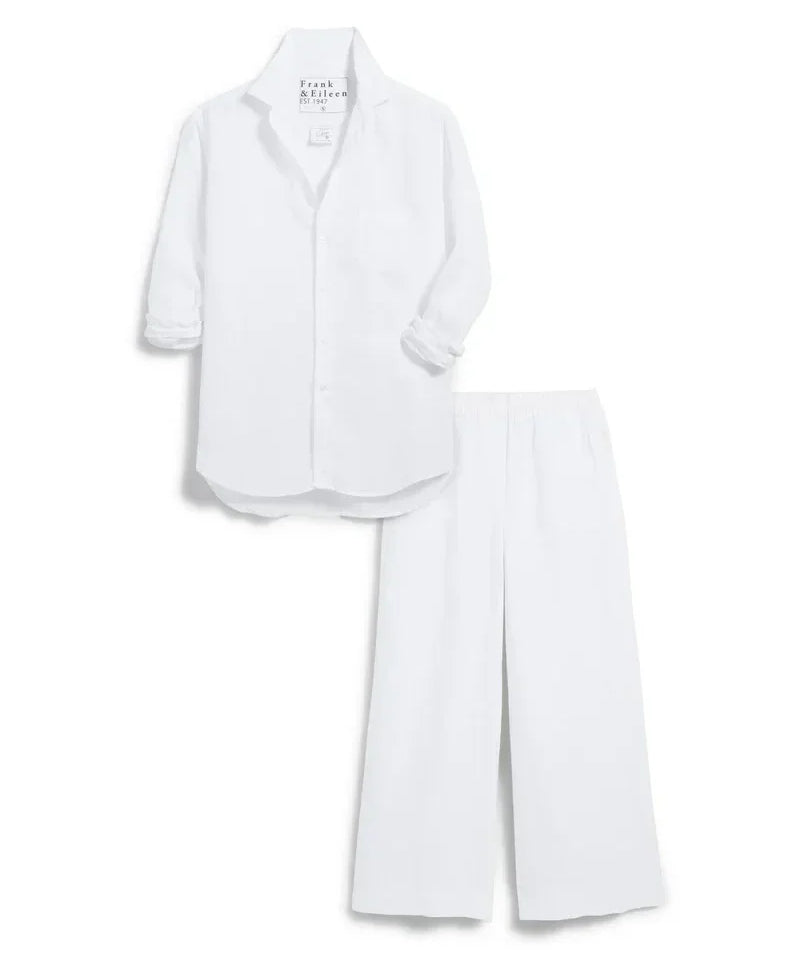 Frank & Eileen Linenset Tuscany Getaway Set - Eileen Button-Up & Maisie Wide-Leg Pant