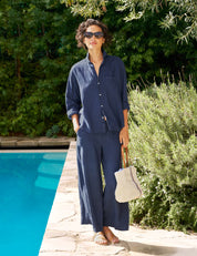 Linenset Tuscany Getaway Set - Eileen Button-Up & Maisie Wide-Leg Pant