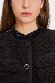 Black Collarless Jacket