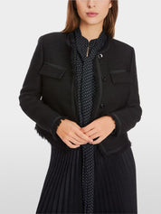 Black Collarless Jacket