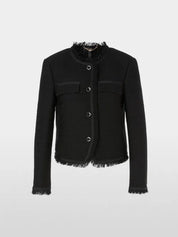 Black Collarless Jacket